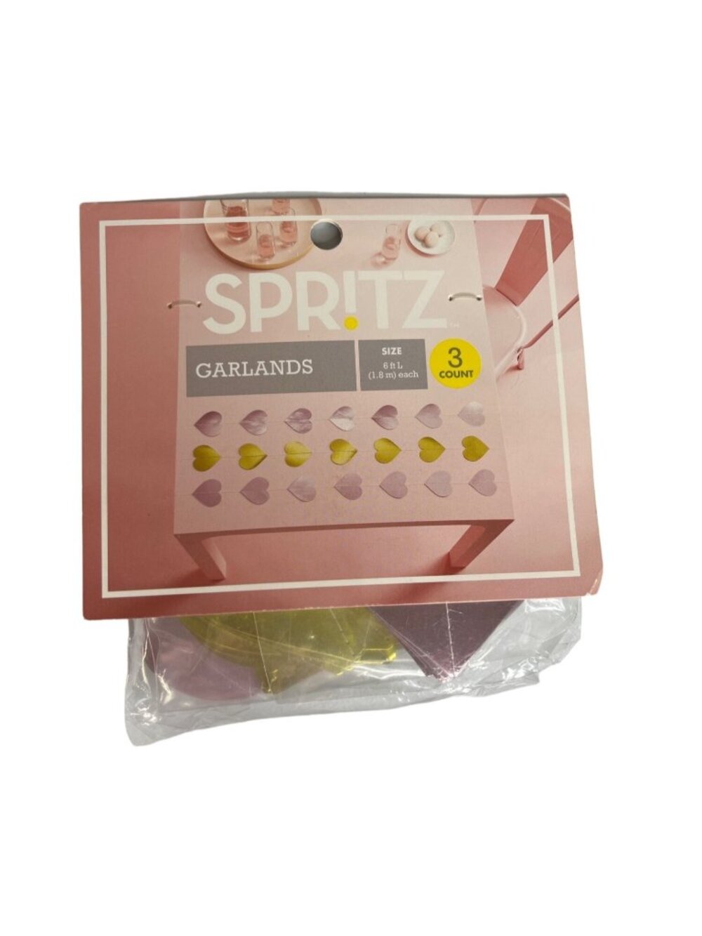 Spritz 3 Count Heart Garlands 6 Ft L‎ Each